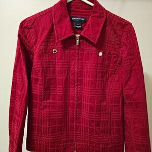 JONES NEW YORK SIGNATURE WOMENS  RED JACKET